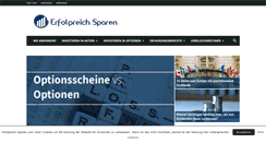 Desktop Screenshot of erfolgreich-sparen.com