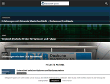 Tablet Screenshot of erfolgreich-sparen.com